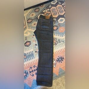 Burberry Brit Blue Denim with Brown Leather Patch